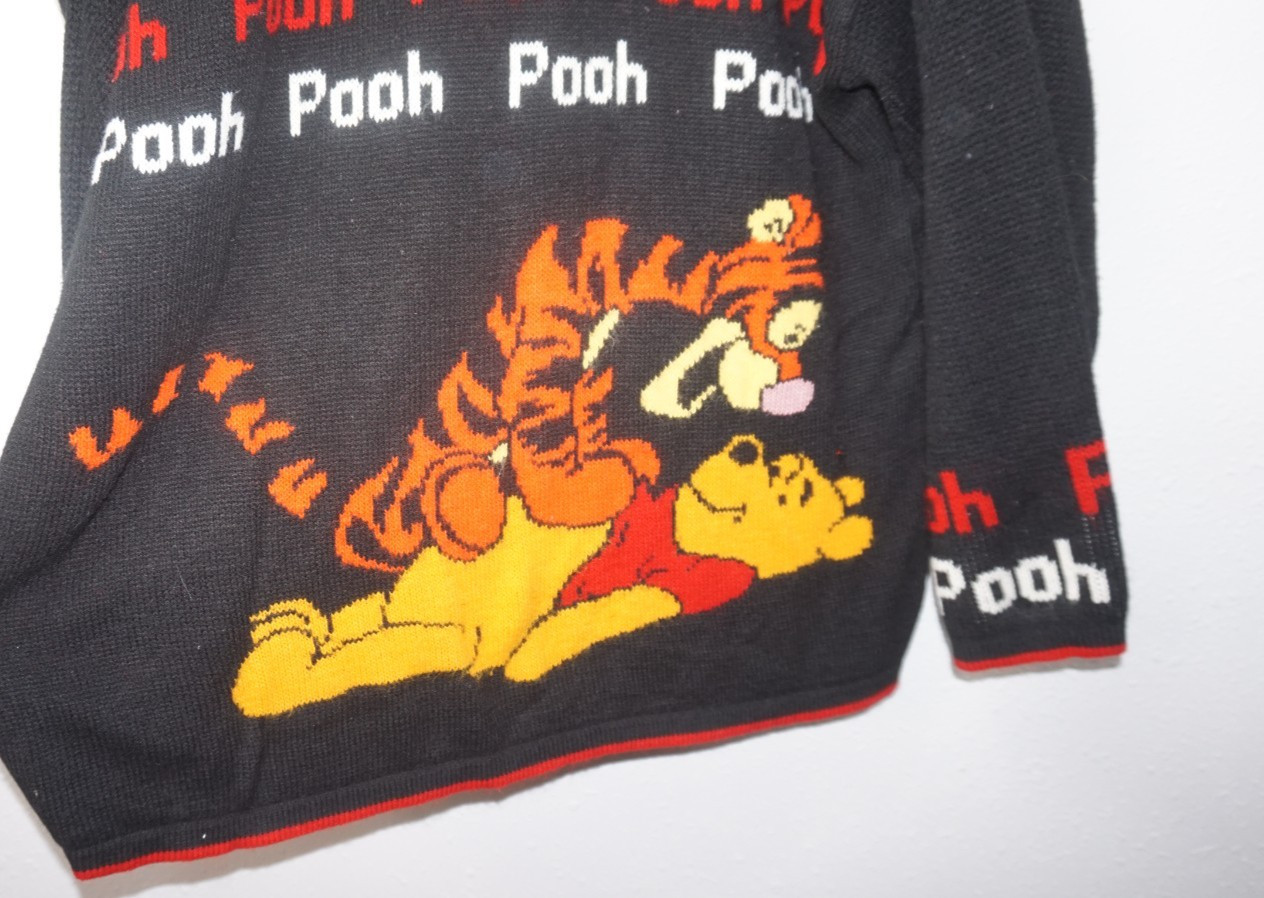 VTG 1990s Disney Winnie The Pooh Tigger Sweater Sz L Made in USA