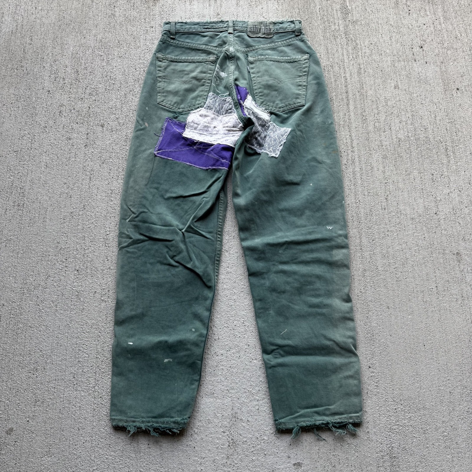 Y2K Levi’s Silver Tab Baggy Vintage Repaired Patchwork Painter Jeans 29×29