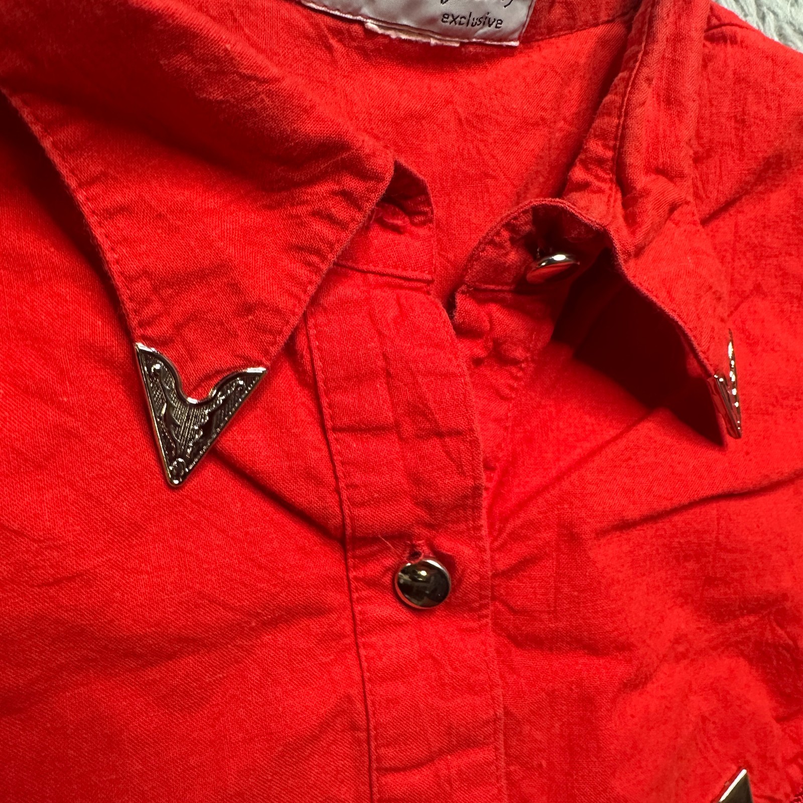 Vintage Western Dress Womens L Red Fringe Tassel Rodeo Square Dance