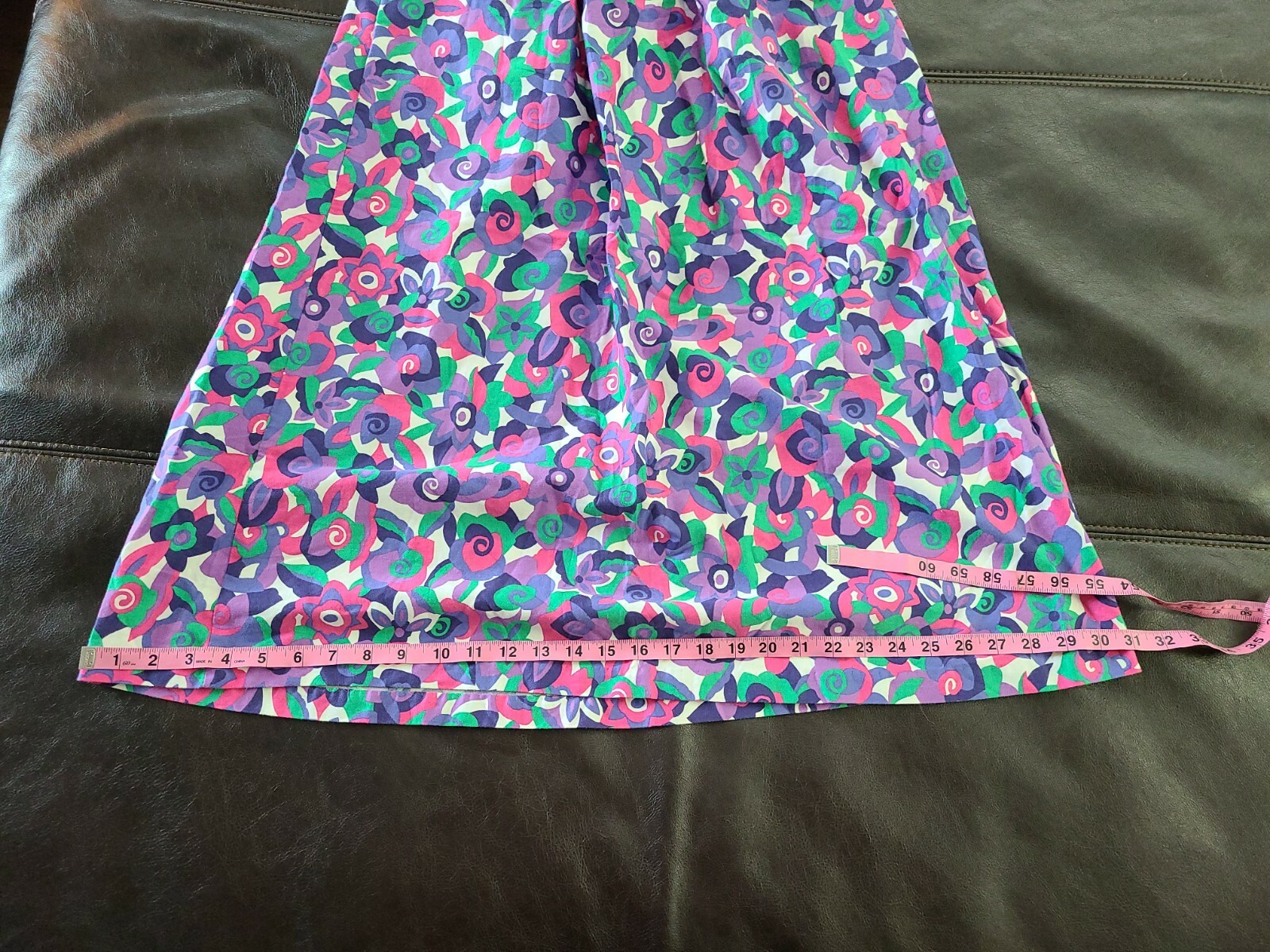 Vintage Portraits by Northern Isles Midi Skirt Bright Floral Print Womens Sz 12