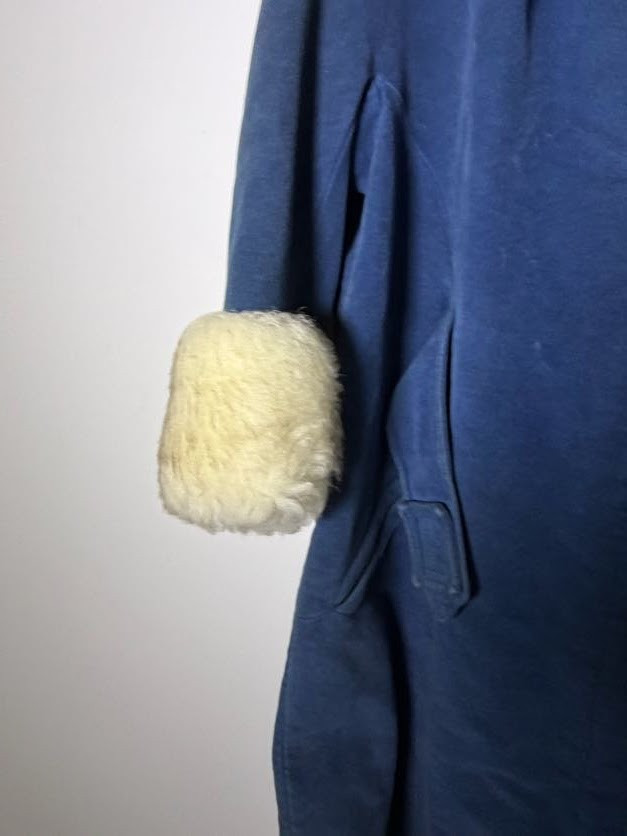 Vintage Country Pacer Women’s Coat Blue Coat, Fur, Buttons – Pre Owned