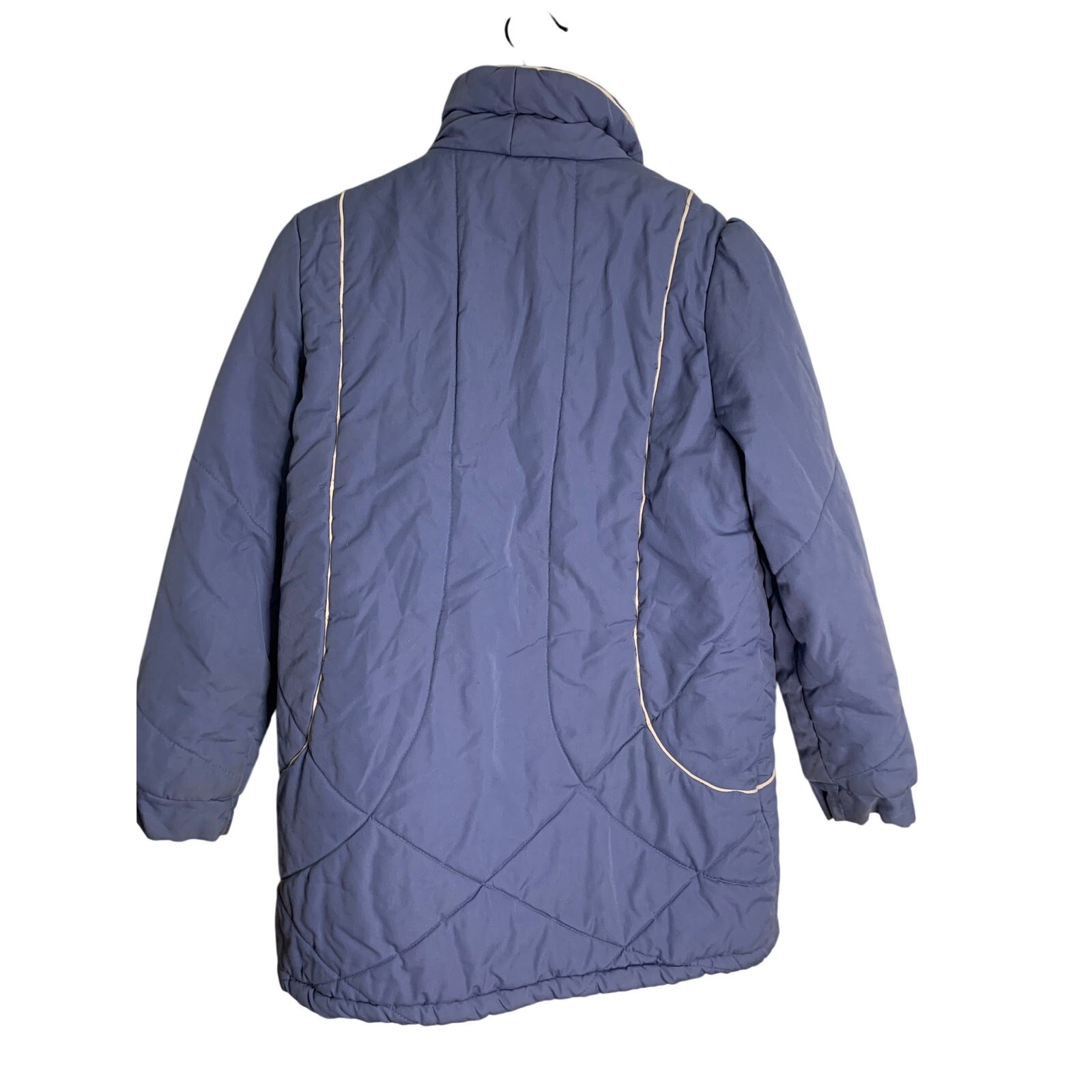 Windy weather winter blue 1980 jacket coat 14