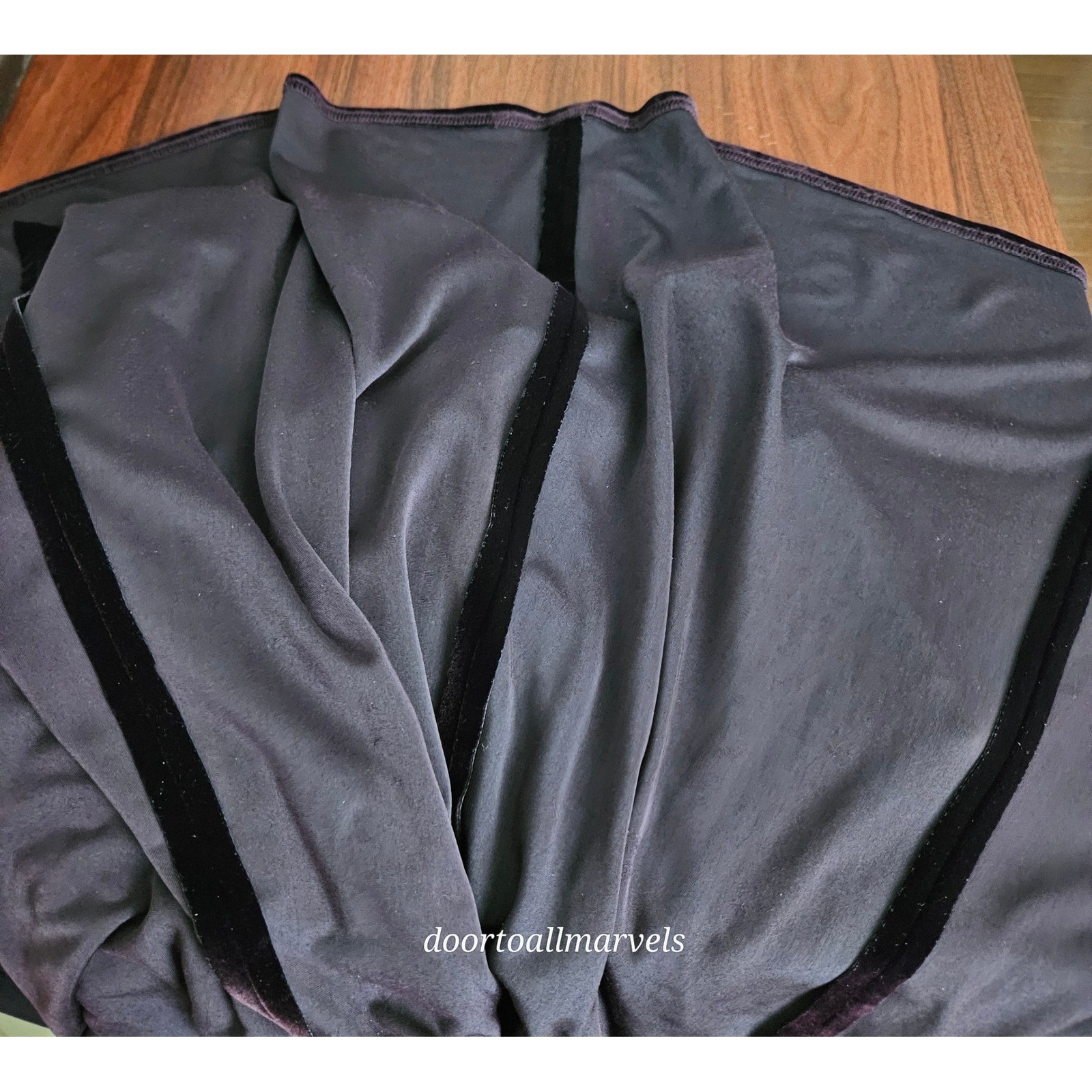 VTG Bruno Duluc Kush Velvet Maxi Dress Purple sz L? Renfest Whimsigoth Romantic
