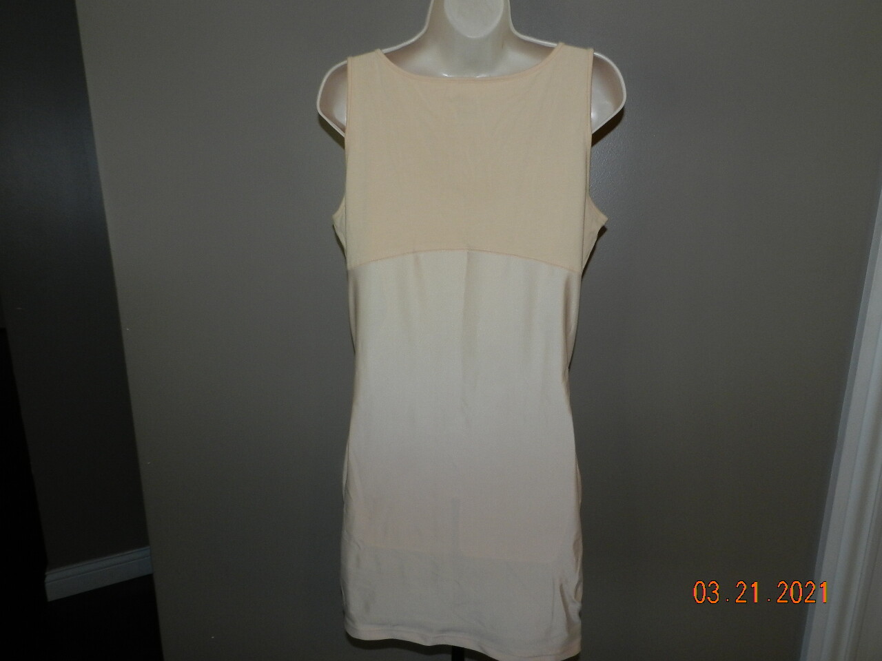 Jockey full slip XXL 61683 rachel zoe Beige NWT