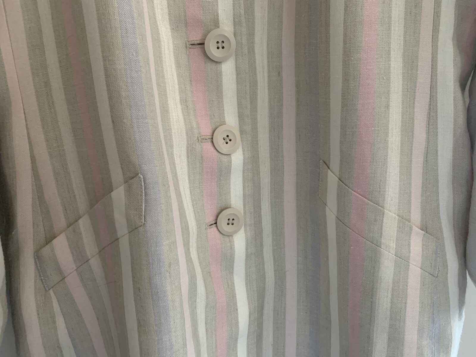 Vintage Glenbrooke Pastel & Neutrals Blazer Size 16 Good Condition