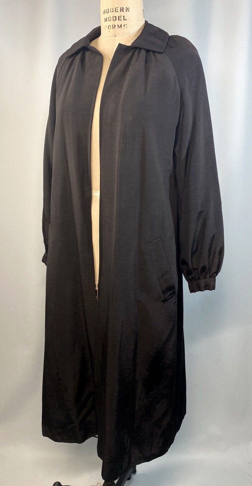 Vintage Coat SIZE SMALL TO MEDIUM navy blue wool lined 40s 50s classic