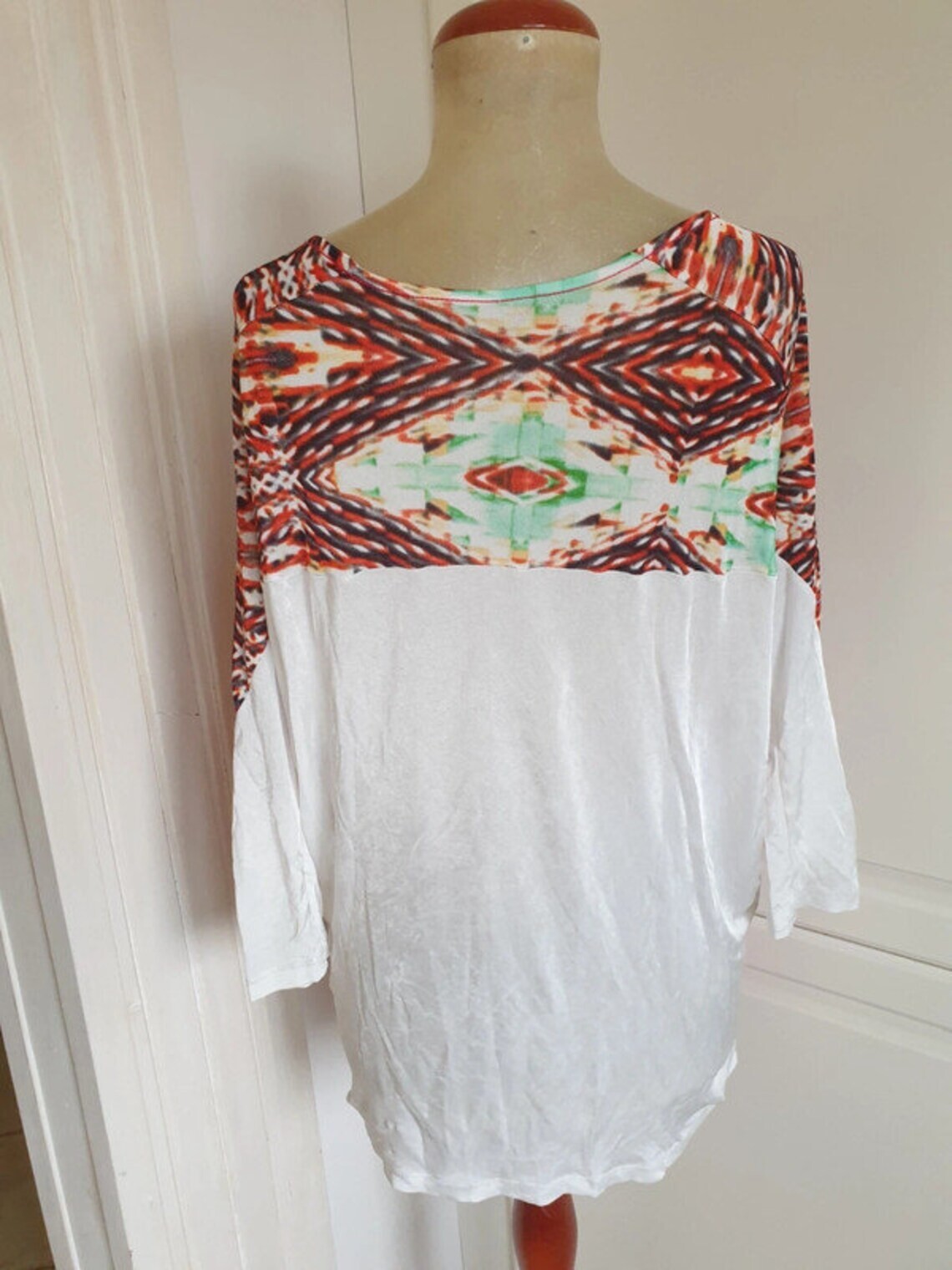 Vintage Y2K Custo Barcelona blouse with face print | Custo Barcelona Colorful