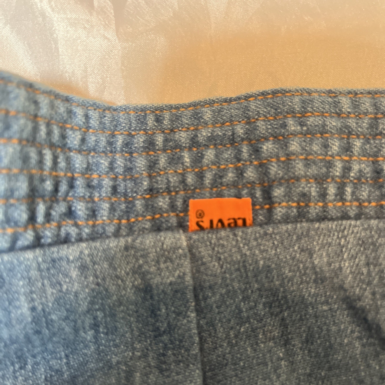 Vintage Levi’s Wide Leg Flare 60s 70s Talon Zip Orange Tab Denim Jeans
