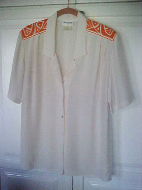 VTG ~ SALE ~ SIR JAMES ~SZ 10~ Shirt/Top/Blouse~Ladies Womens~Collared Button-Up