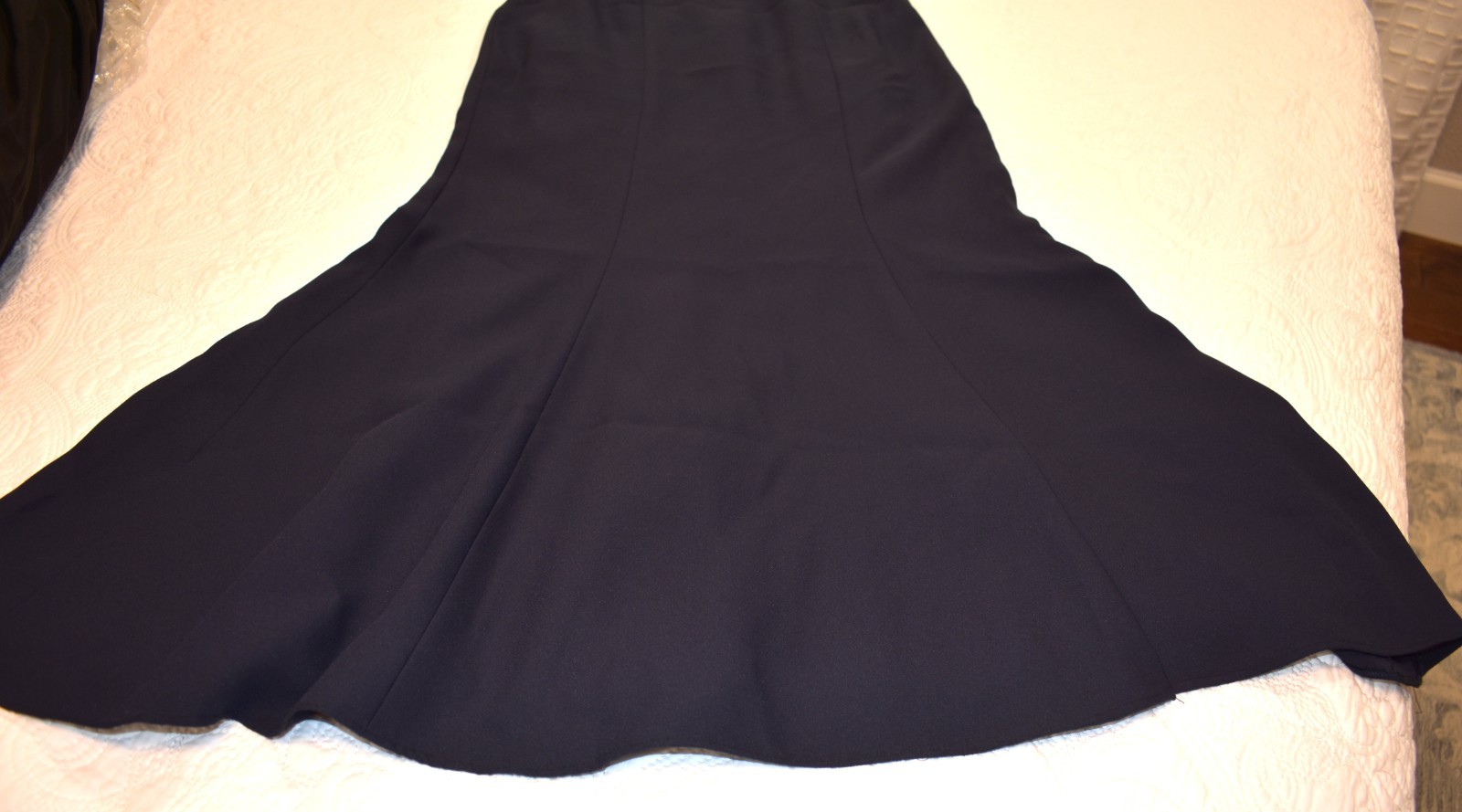 Vintage Watters & Watters Navy Sleeveless Maxi Gown Size 6 Bow Holiday Party