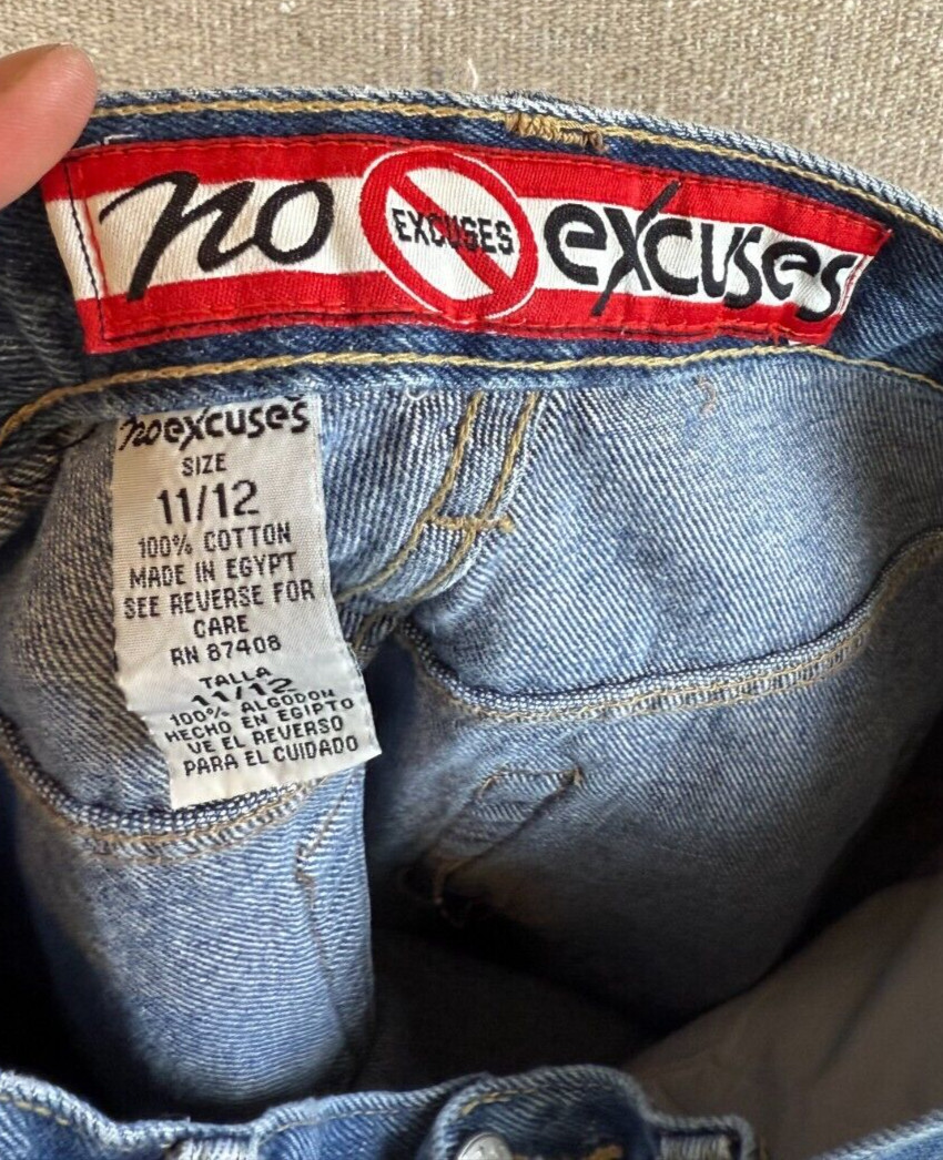 VTG 90’s NO EXCUSES Jeans 11/12 High Waist Femme Fatale Mom