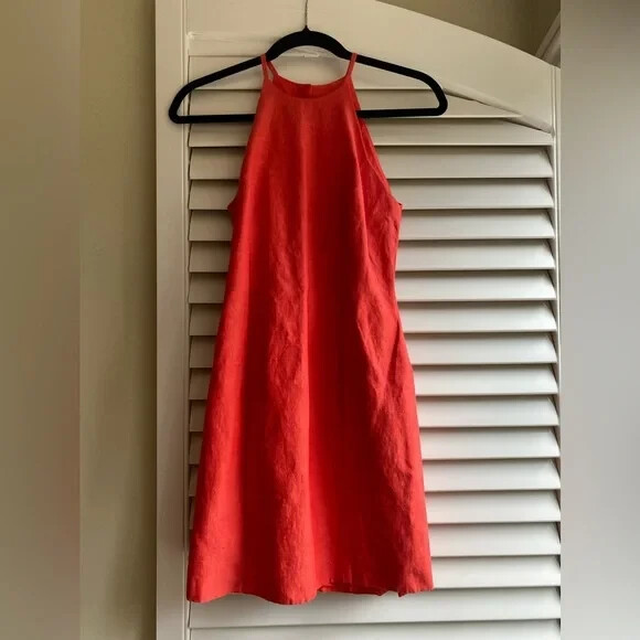 Vintage 1990s Laundry by Shelli Segal linen & silk blend red mini dress | size 4