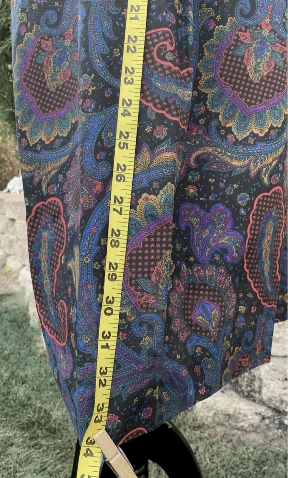 Skirt Set Vintage Jeffery and Dana 2-Piece Multi-Color Set Size:Large/XL