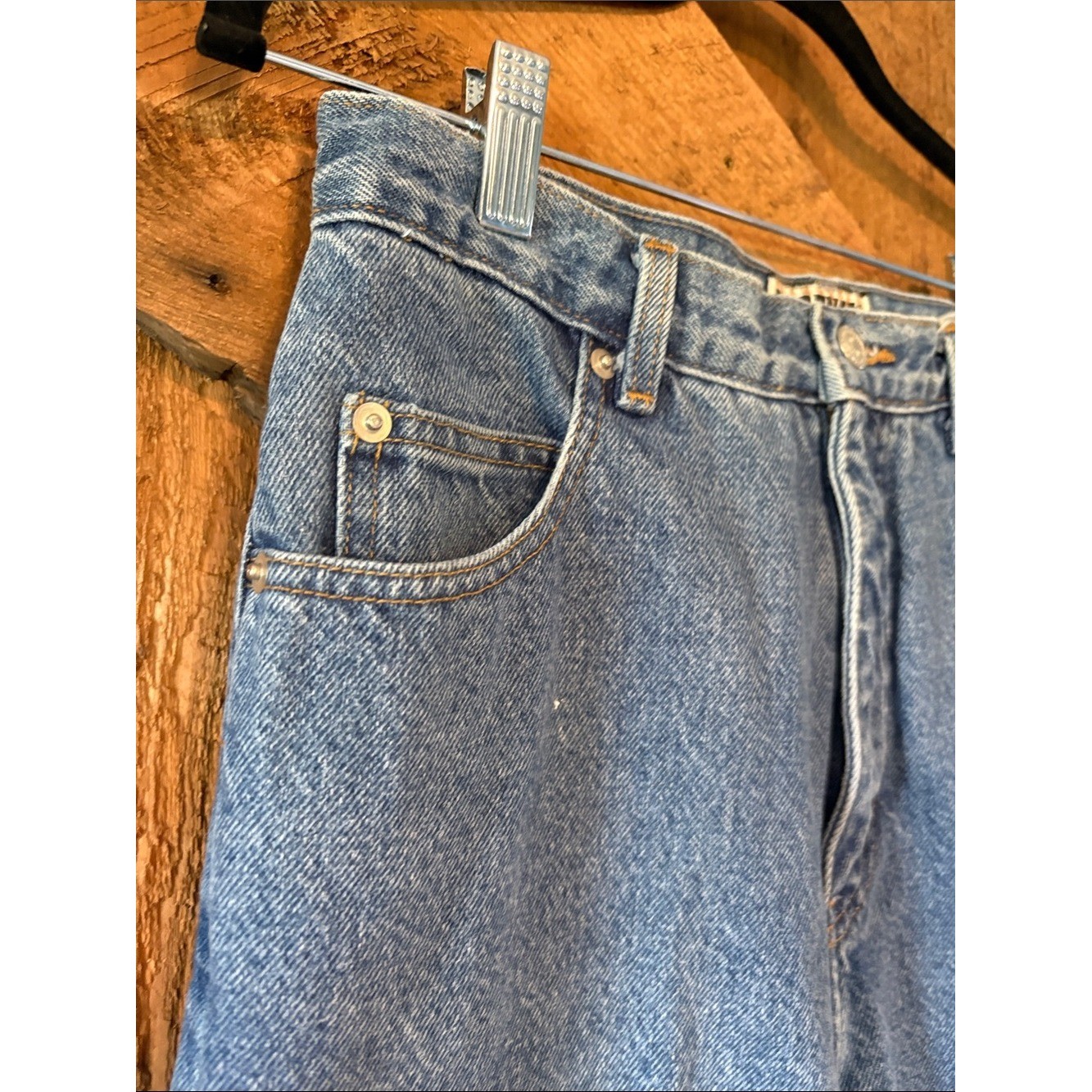 Vintage Forenza High-Rise Straight Leg Jeans Blue Denim Womens 10 Tall 26-0897-4