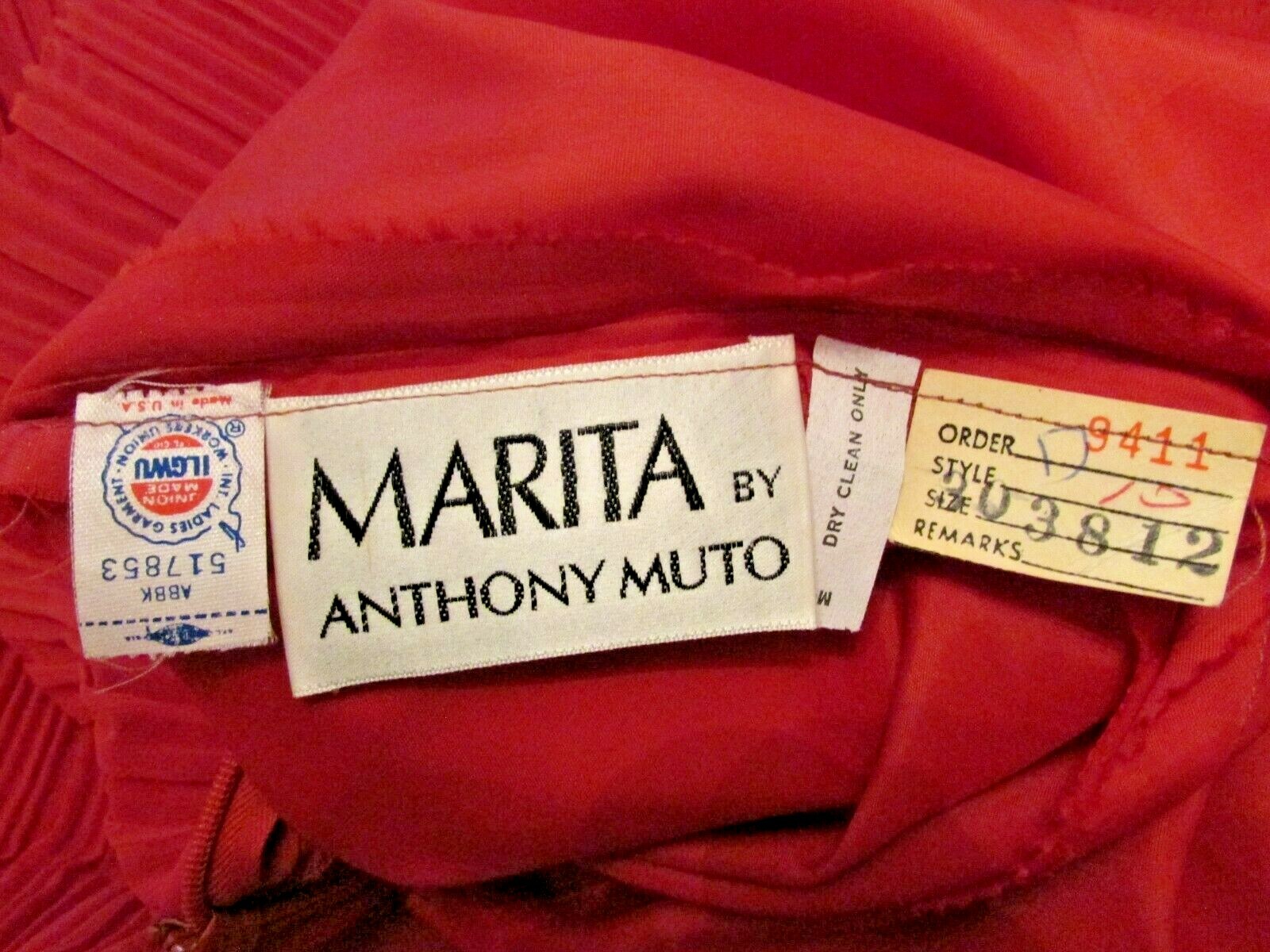 Marita by Anthony Muto Fortuny Accordion Pleat Evening Poly Chiffon Cape Gown 10