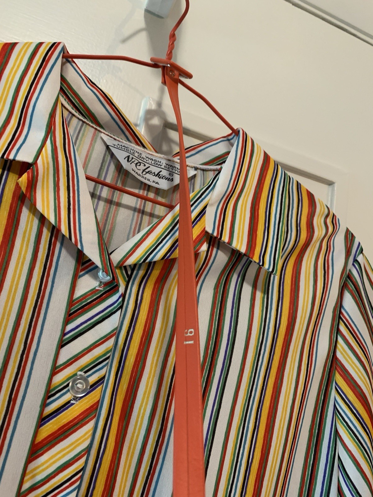 Vintage 60’s/70’s Retro/Mod Striped T-shirt Dress W/ Belt NPC Fashions Size S