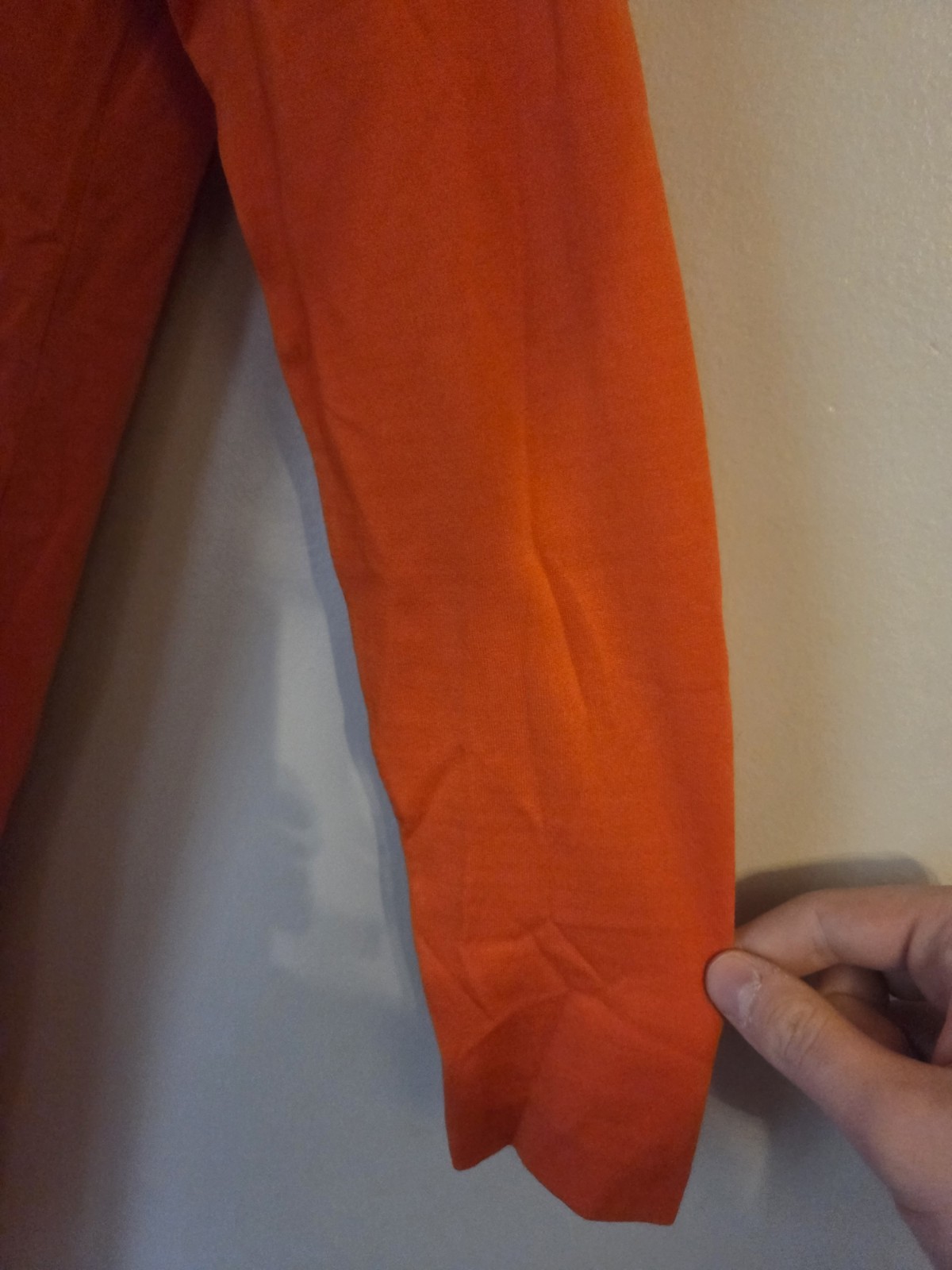 Vintage 60s Ulla By Vicki Cooper Orange Groovy Mod Polyester Turtleneck Dress