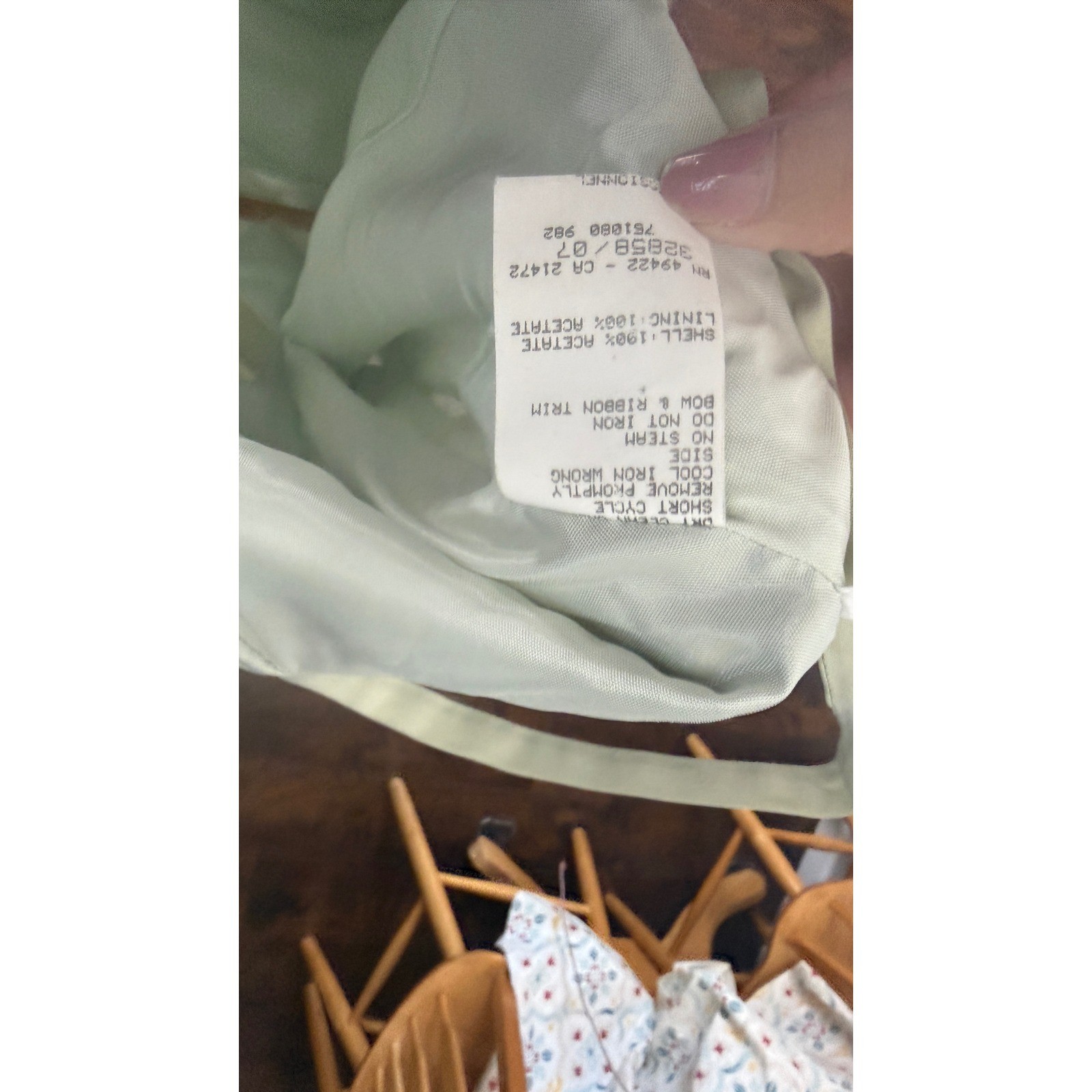 Vintage Jessica McClintock Gunne Sax Vintage Green Maxi Dress Wedding 7/8