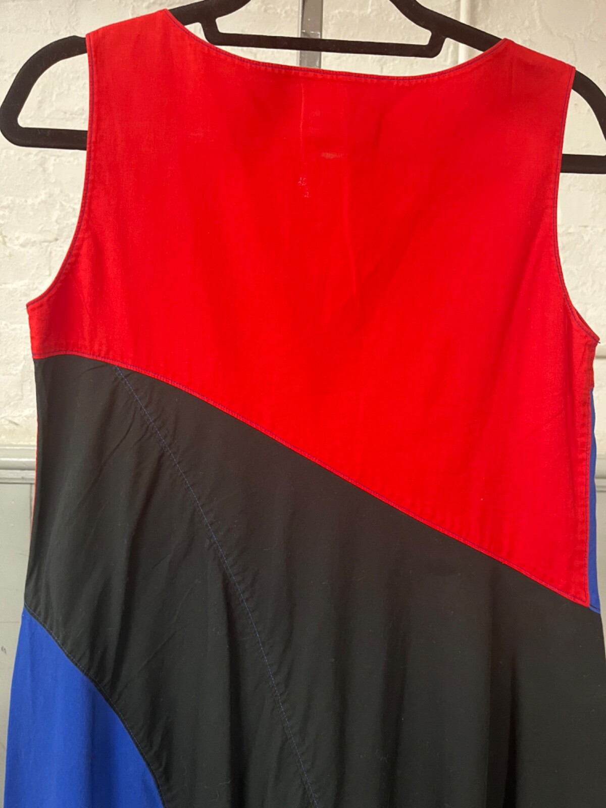 Issey Miyake Color Blocked Sack Dress