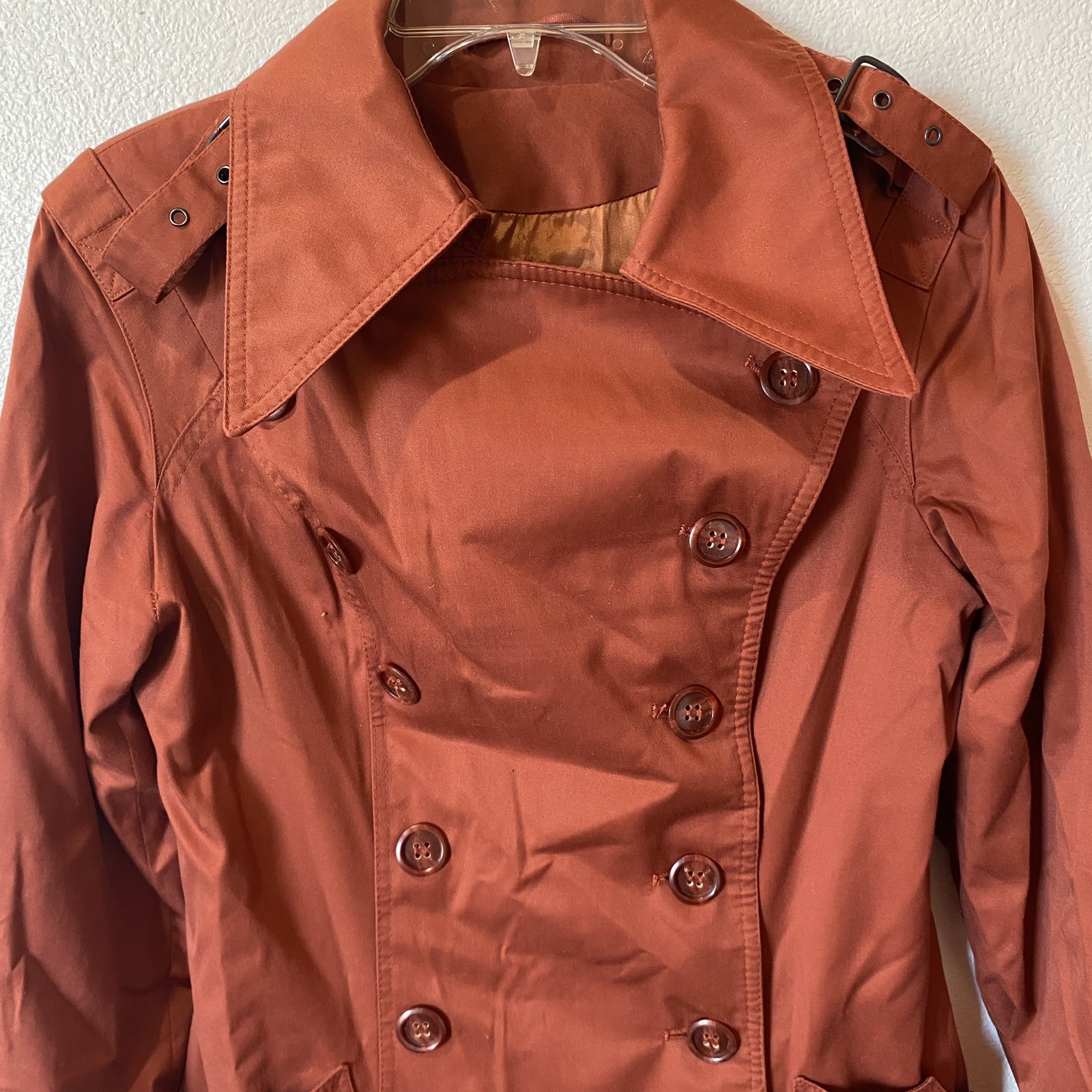 Vintage Fox Run Elegant Trench Coat-Double Breasted Yugoslavia Made Little Foxes