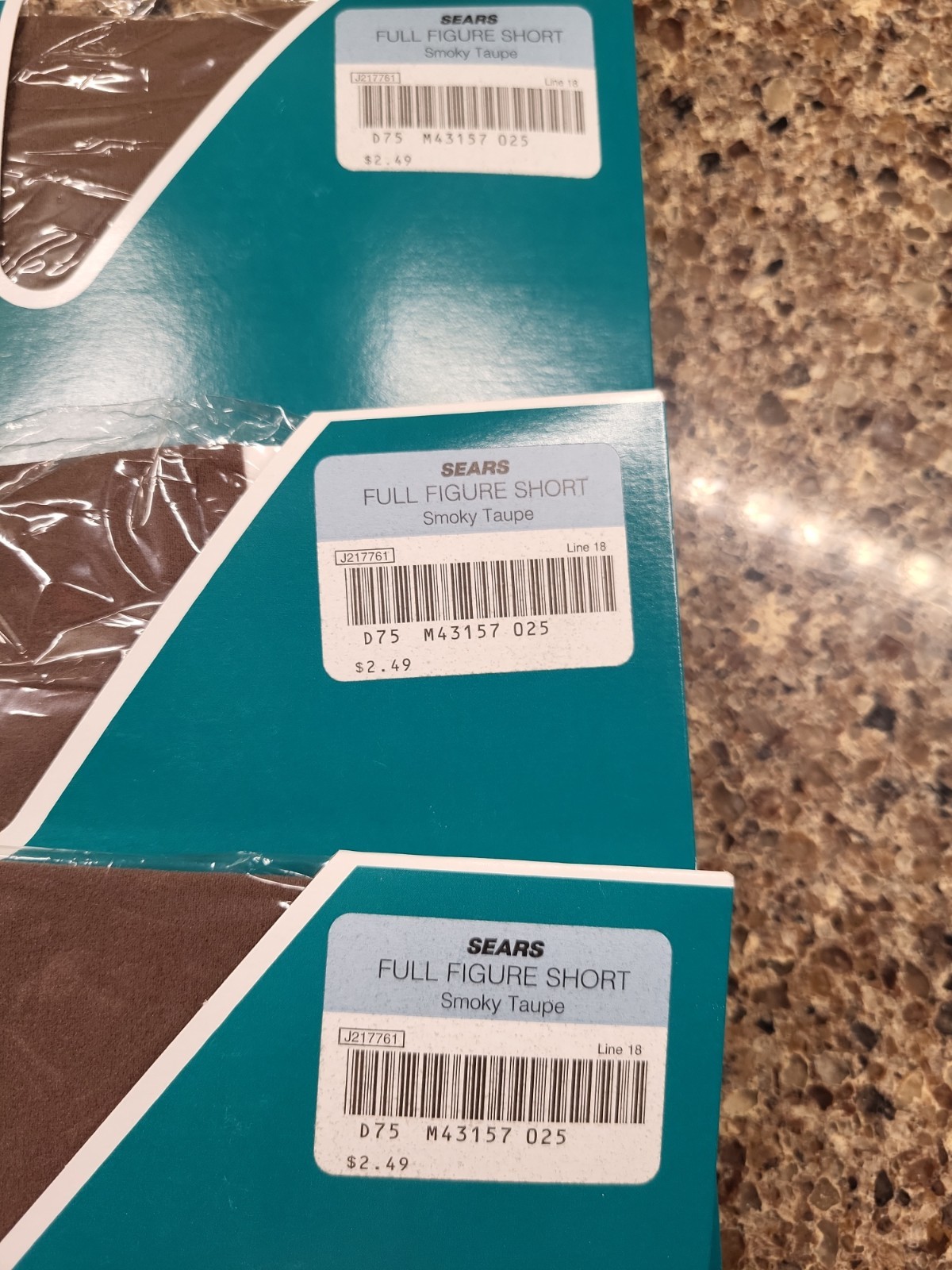 VTG Sears Hug Alon Day Sheer Pantyhose Full Figure Short Lot Of 6 Various Colors