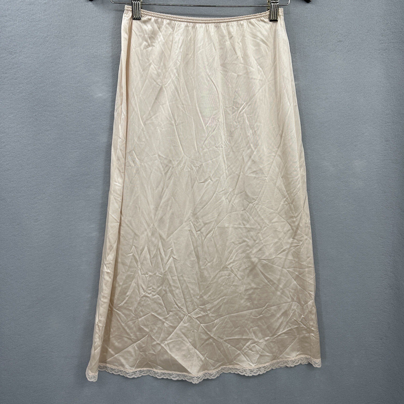 Warners Long Slip Perfect Measure Womens Medium Pink 55300 Antron Sissy Vintage