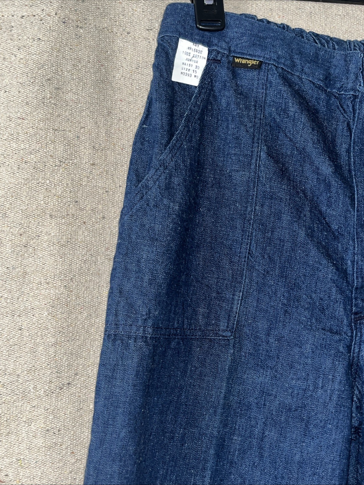 Vintage 70s Women’s Wrangler Bell Bottom Elephant Wide Leg Denim Jeans NWT 30×35