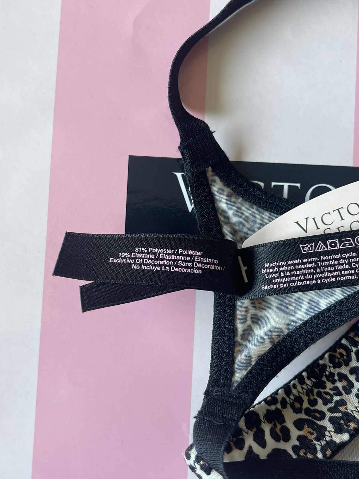 NWT 2013 Victoria’s Secret Very Sexy Thong, Animal Print- OS Silky-Smooth