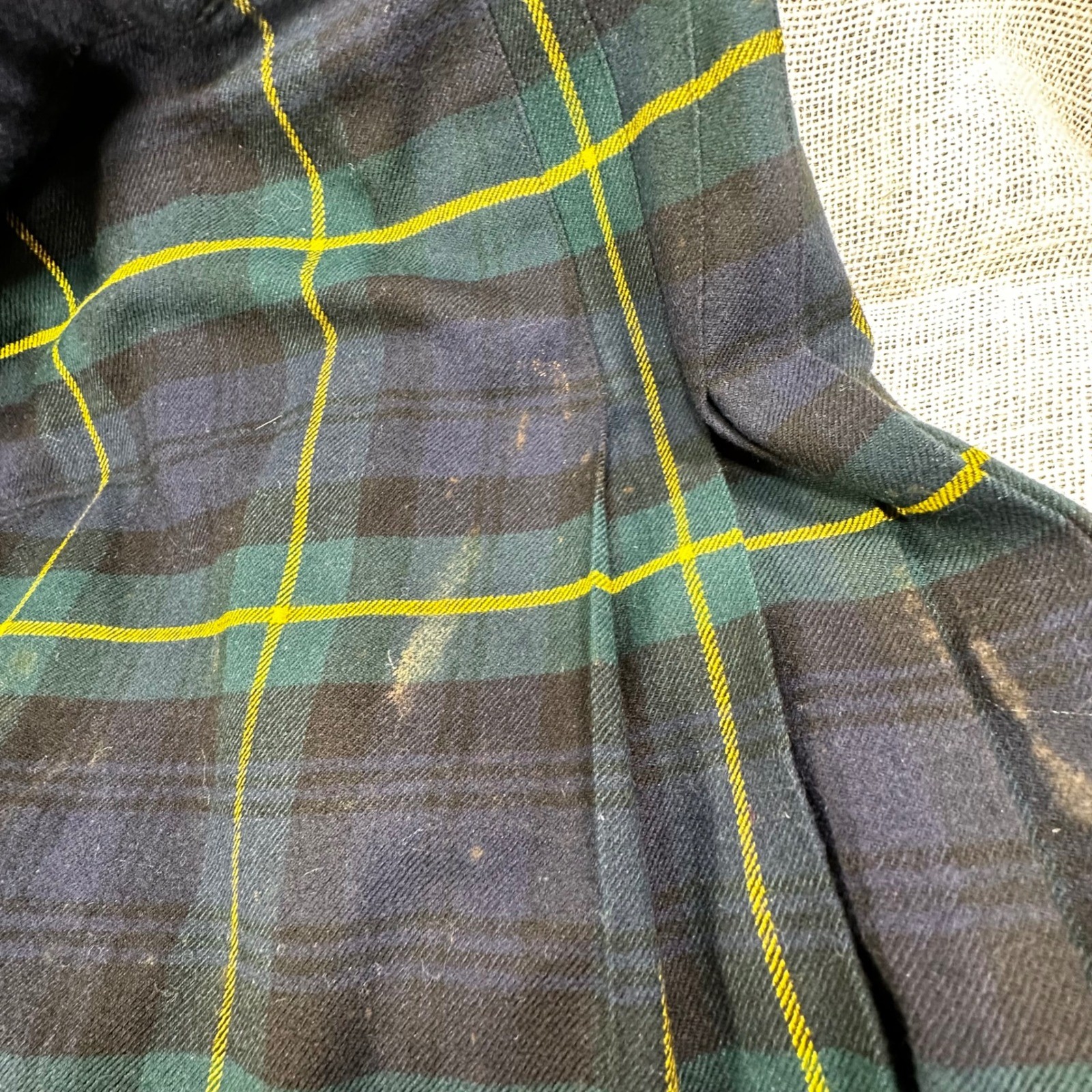 Scotch House Wool Kilt Gordon Tartan Skirt Black Watch Tartan Womens 20 Scotland