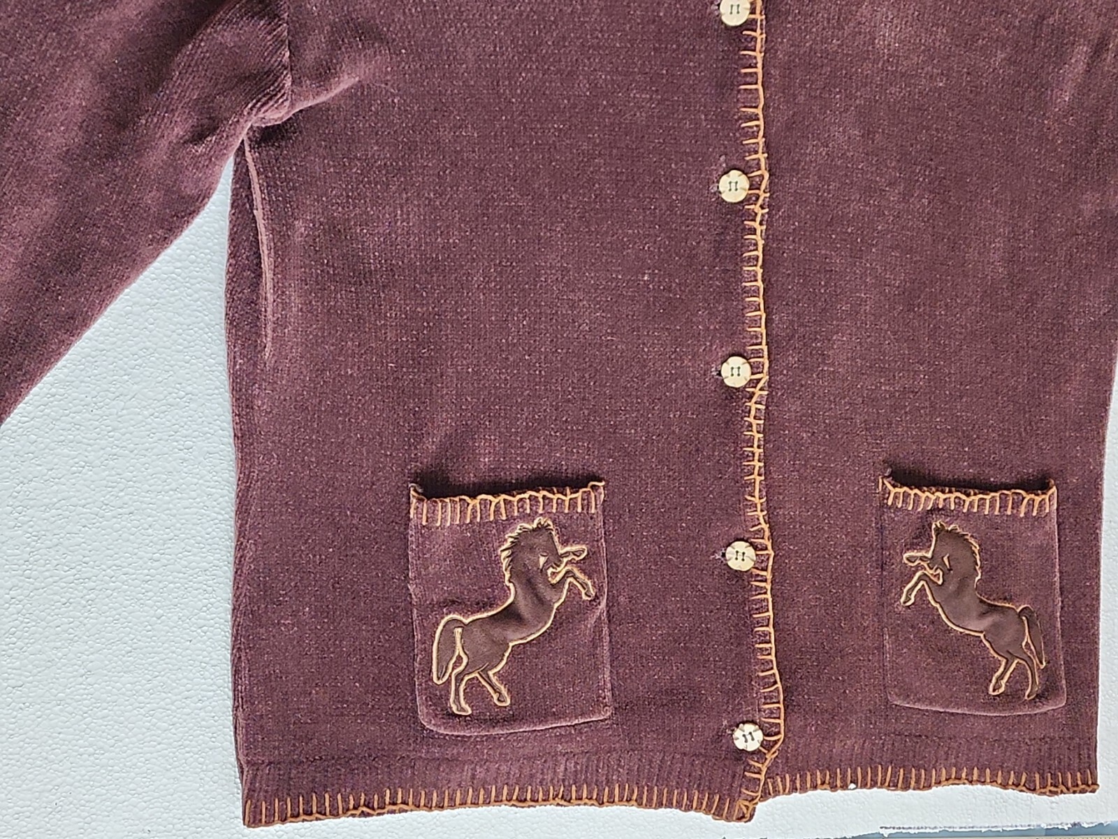 VTG Chenille Cardigan Wrangler Western Women Sz2XL BIG&TALL jacket coat sweater