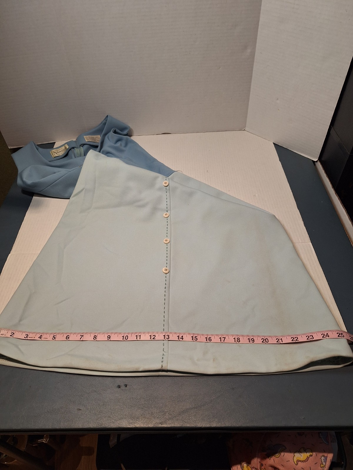 Vintage 60s/70s Nardis Of Dallas Double Knit Polyester 2 Piece Dress, M/l