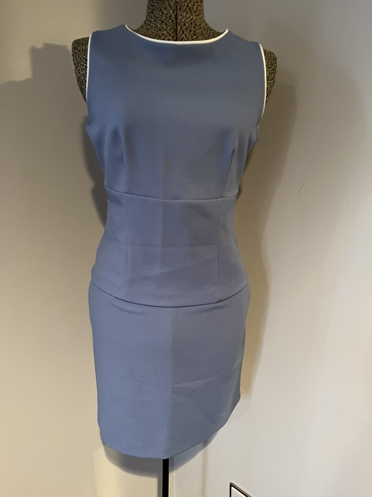 Vtg 90s Y2K Byer Too! California Skirt Suit Periwinkle Secretary Preppy Small