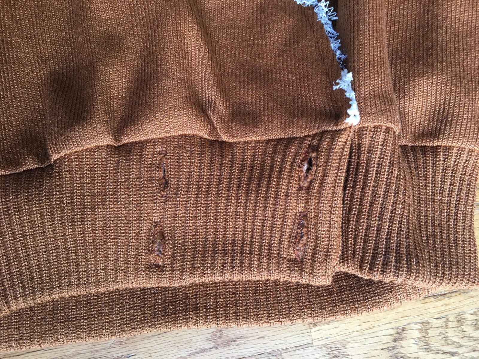 Nilani Vintage Brown Knit Sweater and Skirt Set Womens Medium As Is