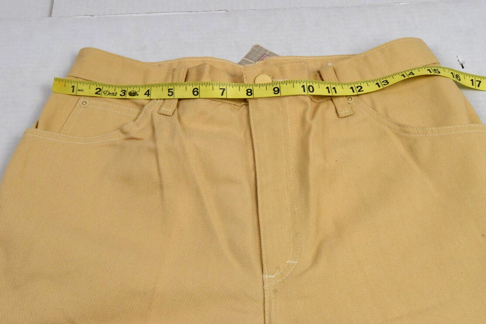 Vintage Cheryl Tiegs Pants Size 32 x 32 80s Chamois Tan Signature Made USA NWT