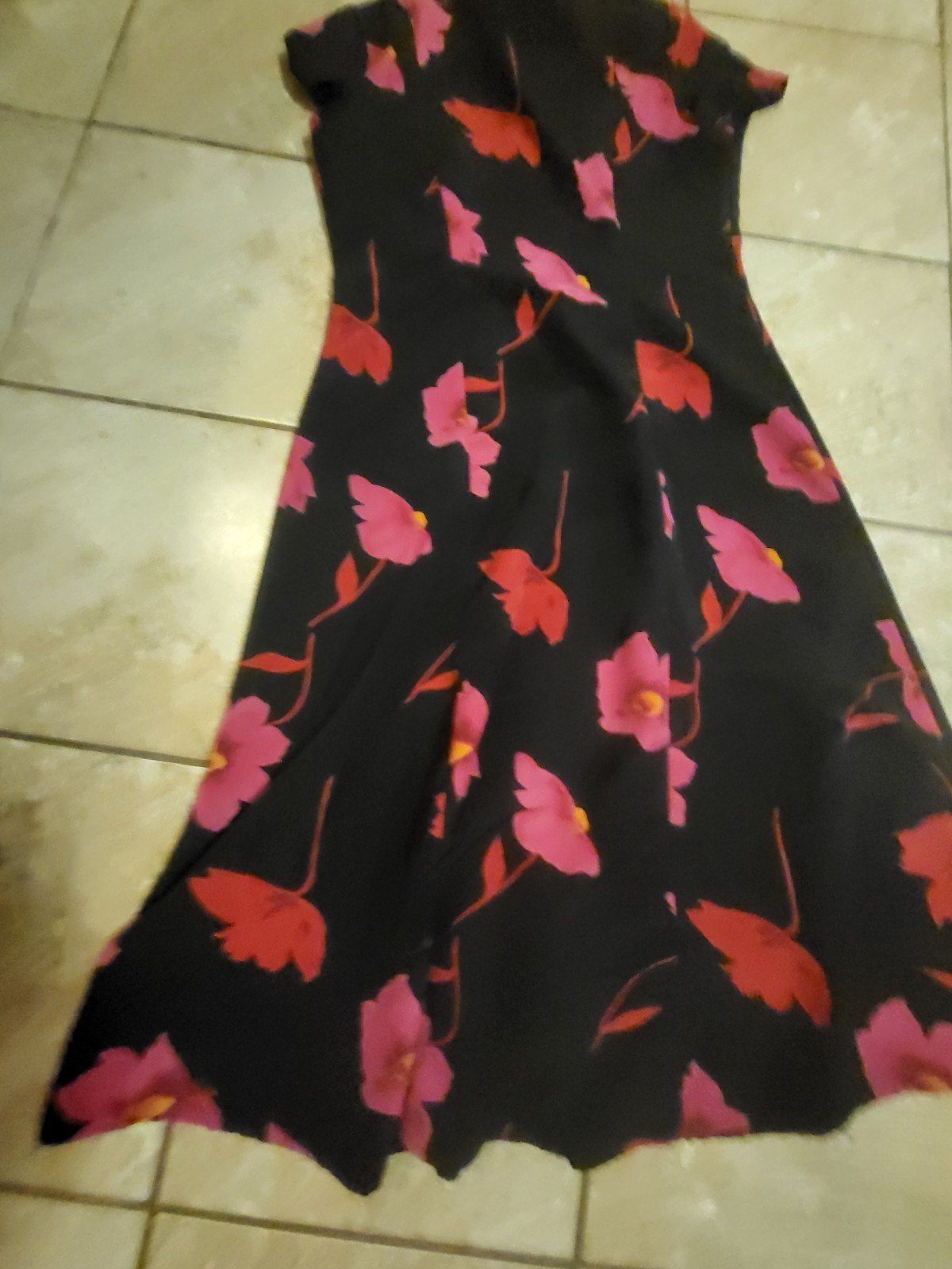 Women’s Multicolor Floral Basic Edition Dress Size 14