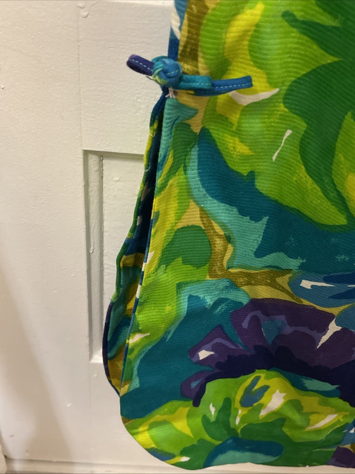 Vintage Kalama Fashions Hawaiian Sexy Maxi Dress sz14 Floral Tropical Side Slit
