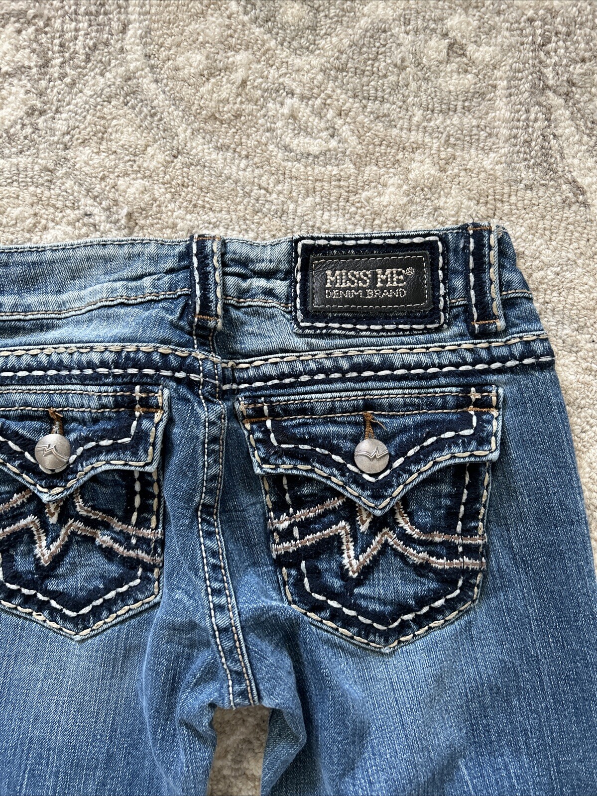 Vintage Y2K Miss Me Women’s Irene Straight Jeans Size 27 Low Rise