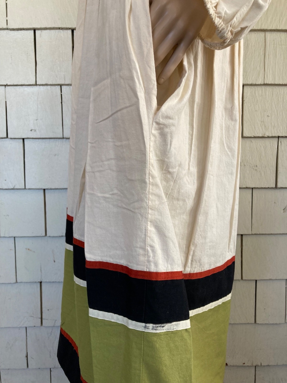 Vintage Festive Cottagecore 1970s Krist Gudnason California Dress Size Small