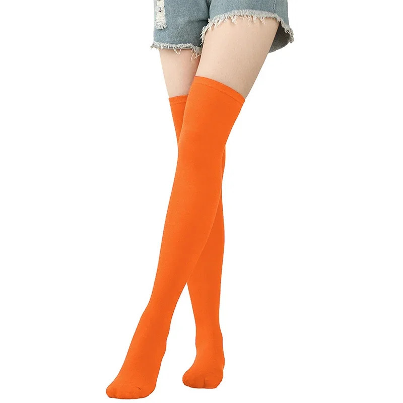 Over-knee Socks for Women New Christmas Stockings Red Green Yellow Stockings