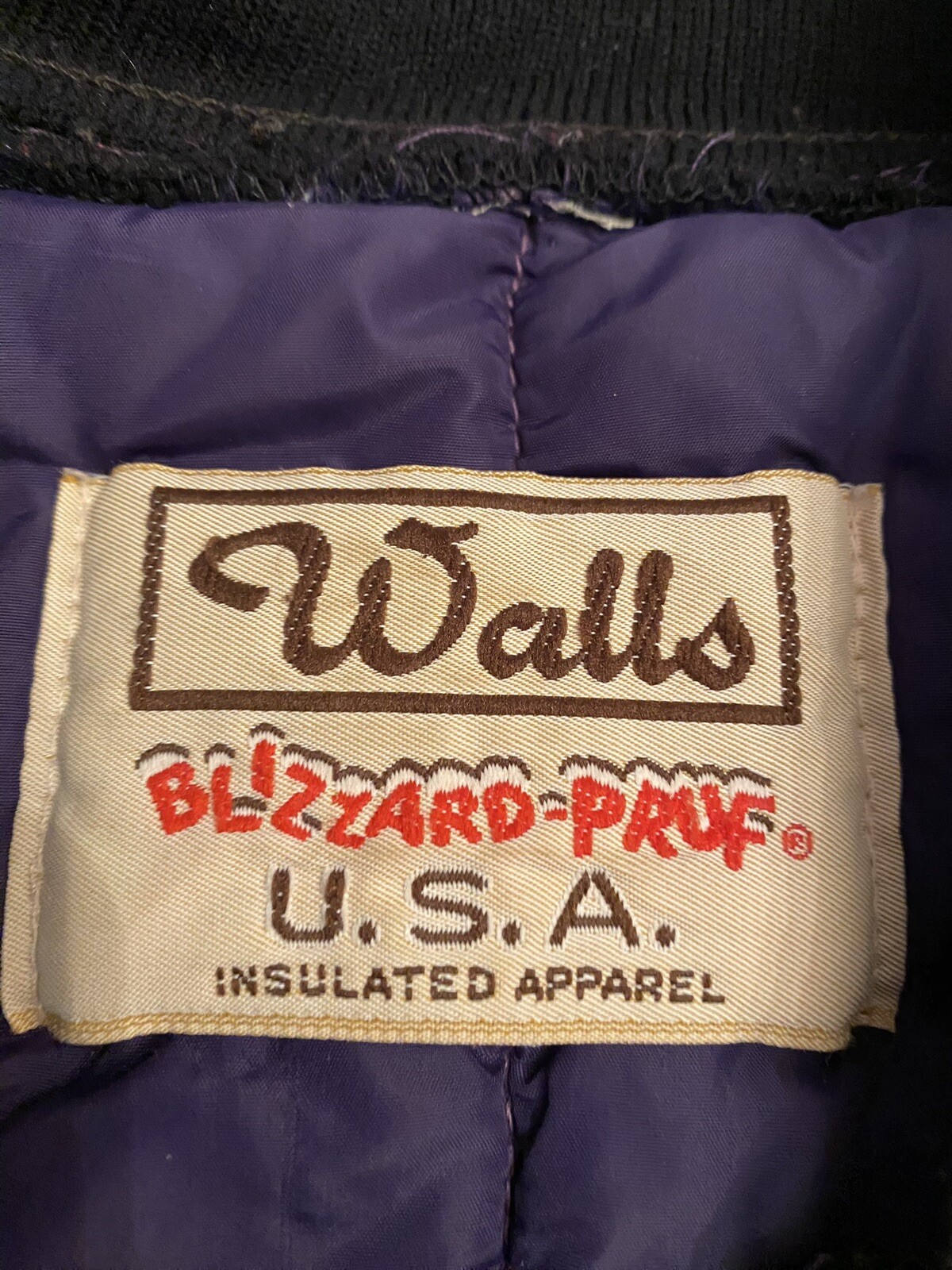 Vintage Walls Insulated Puffer Coat Aztec Purple Women’s Size S 90’s Southwest