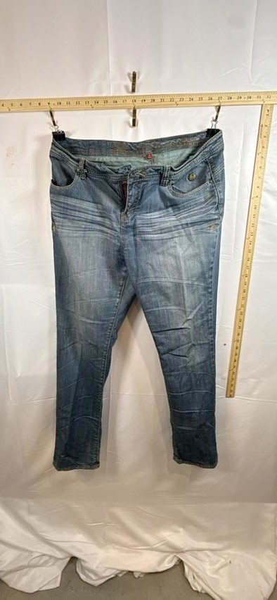 Apple Bottoms Vintage Jeans Size 16 Blue Denim Y2K Nelly Hip Hop Streetwear Whis