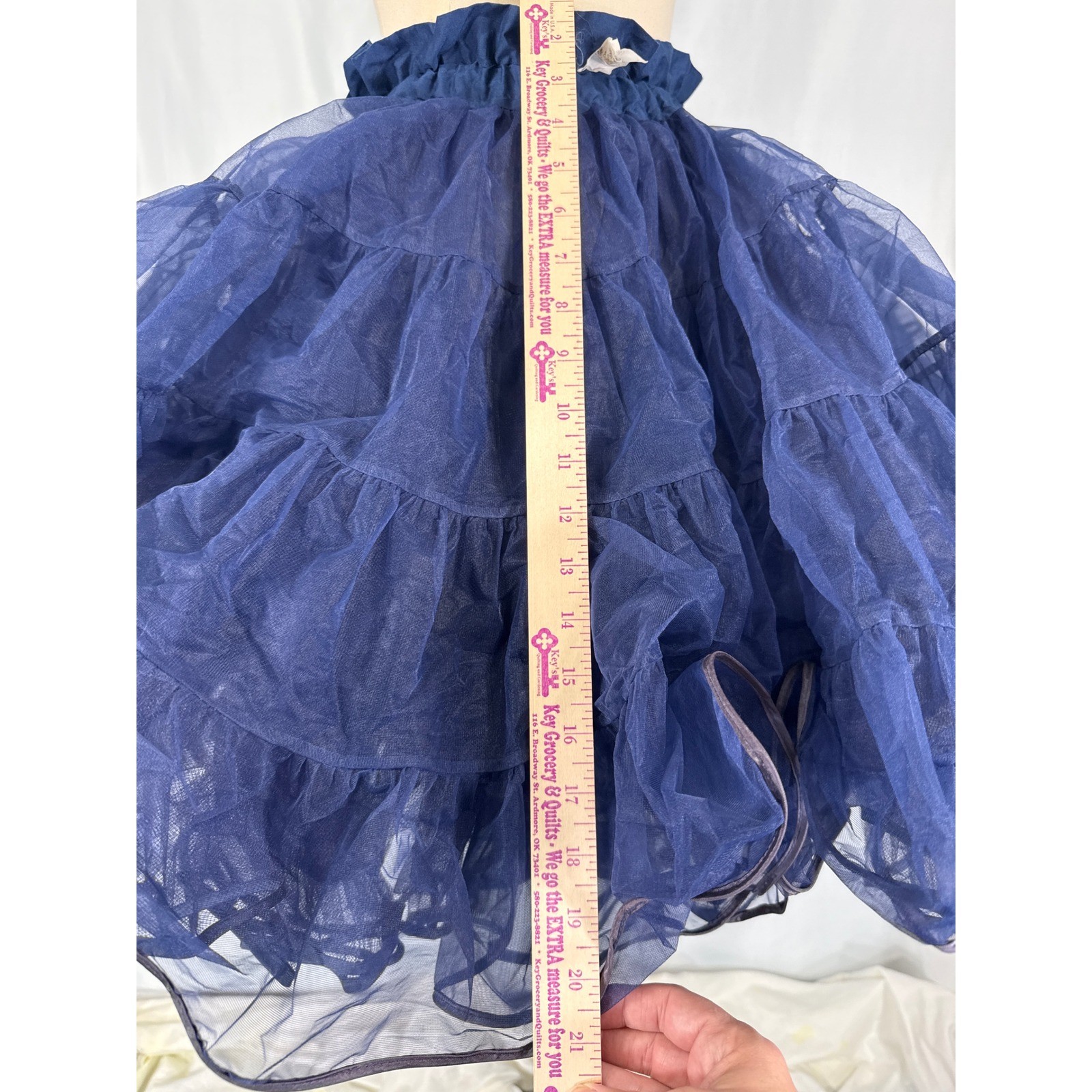 VTG Partners Please Malco Modes Navy Blue Petticoat Square Dance Crinoline 565 S