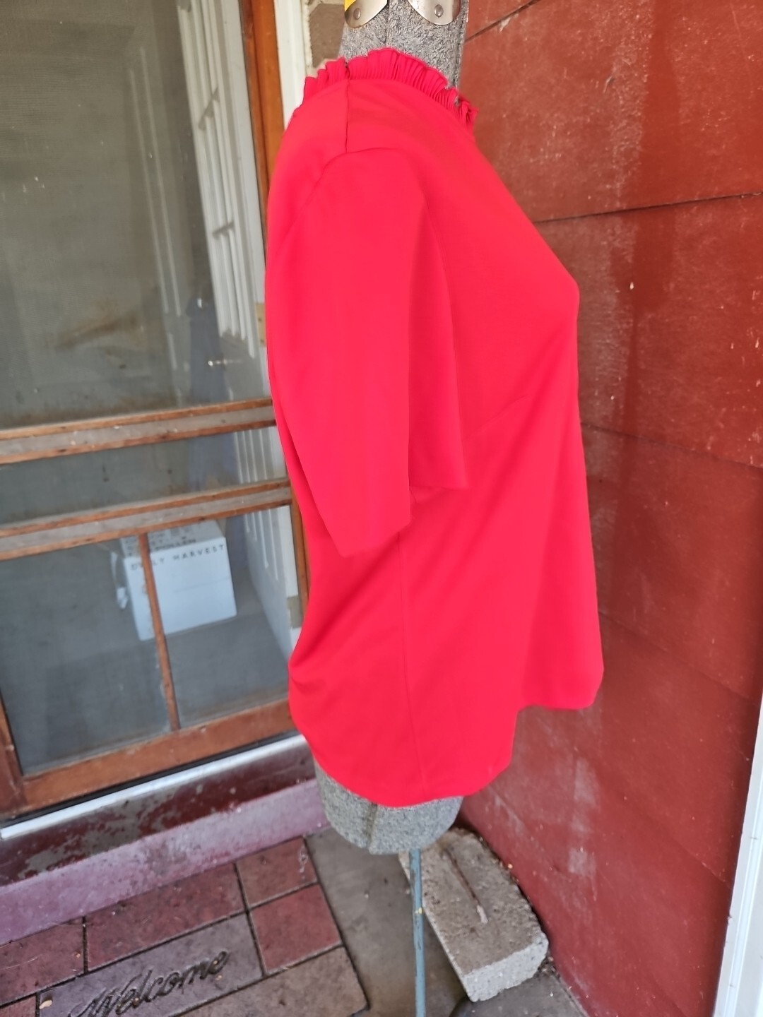 Vintage RED Ruffled Collar – Koko Knits Of California