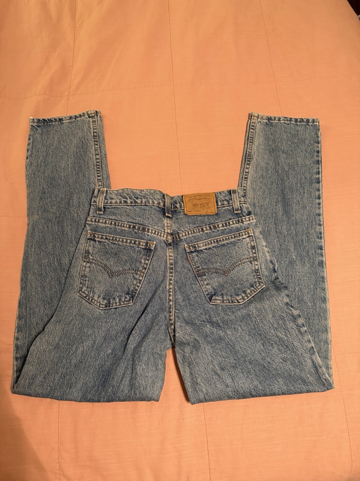 Levi Jean 27×32 Orange Tab 550 Relaxed Fit Tapered Leg Student