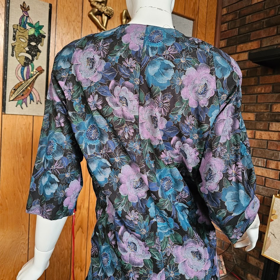 Vtg 80s Corporate New Wave Punk Secretary Shorts Office Power Suit Romper M/L