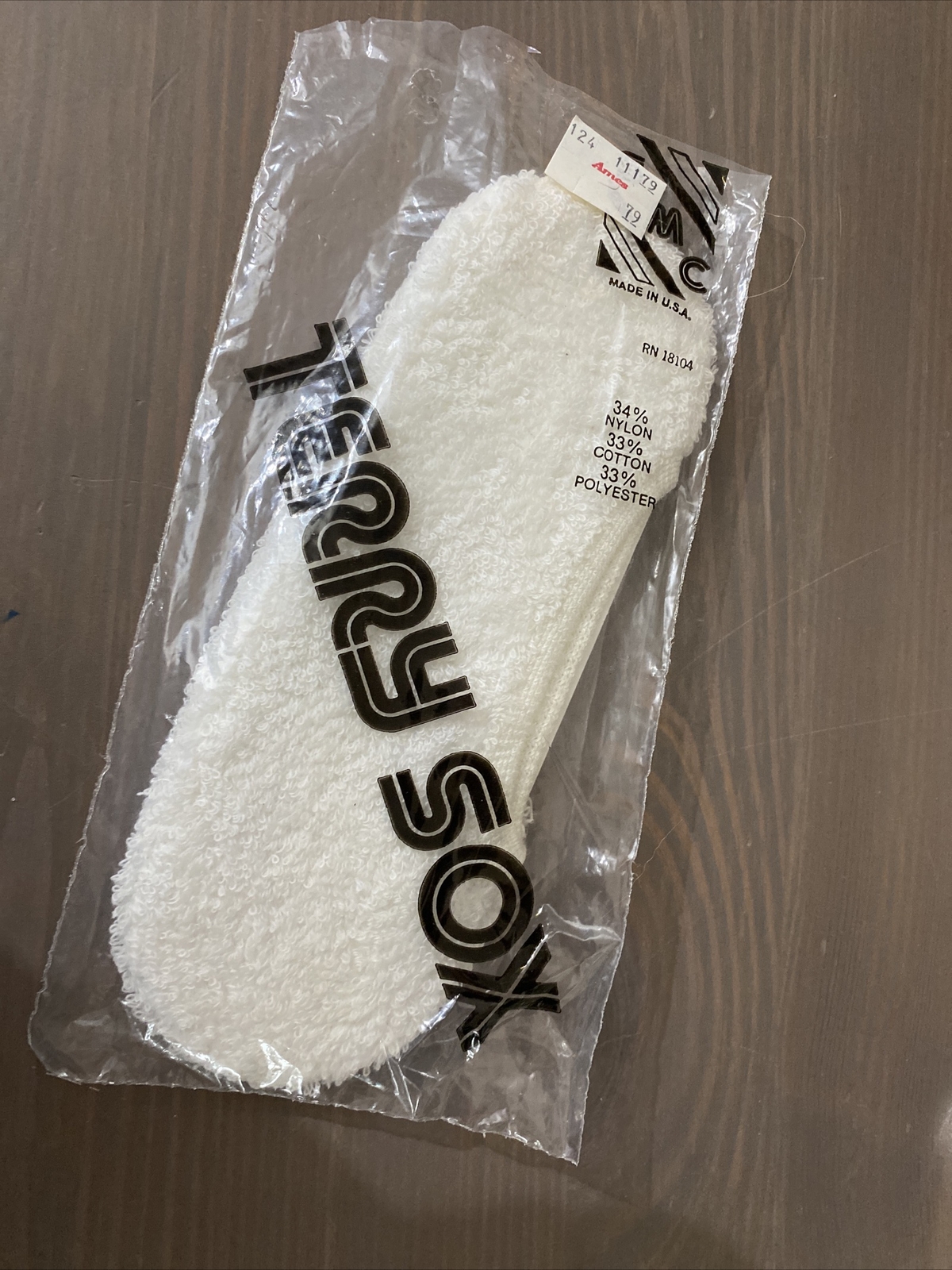 Vintage Terry Sox White Sports Ankle Footie SOCKS USA Open Pkg 1980’s