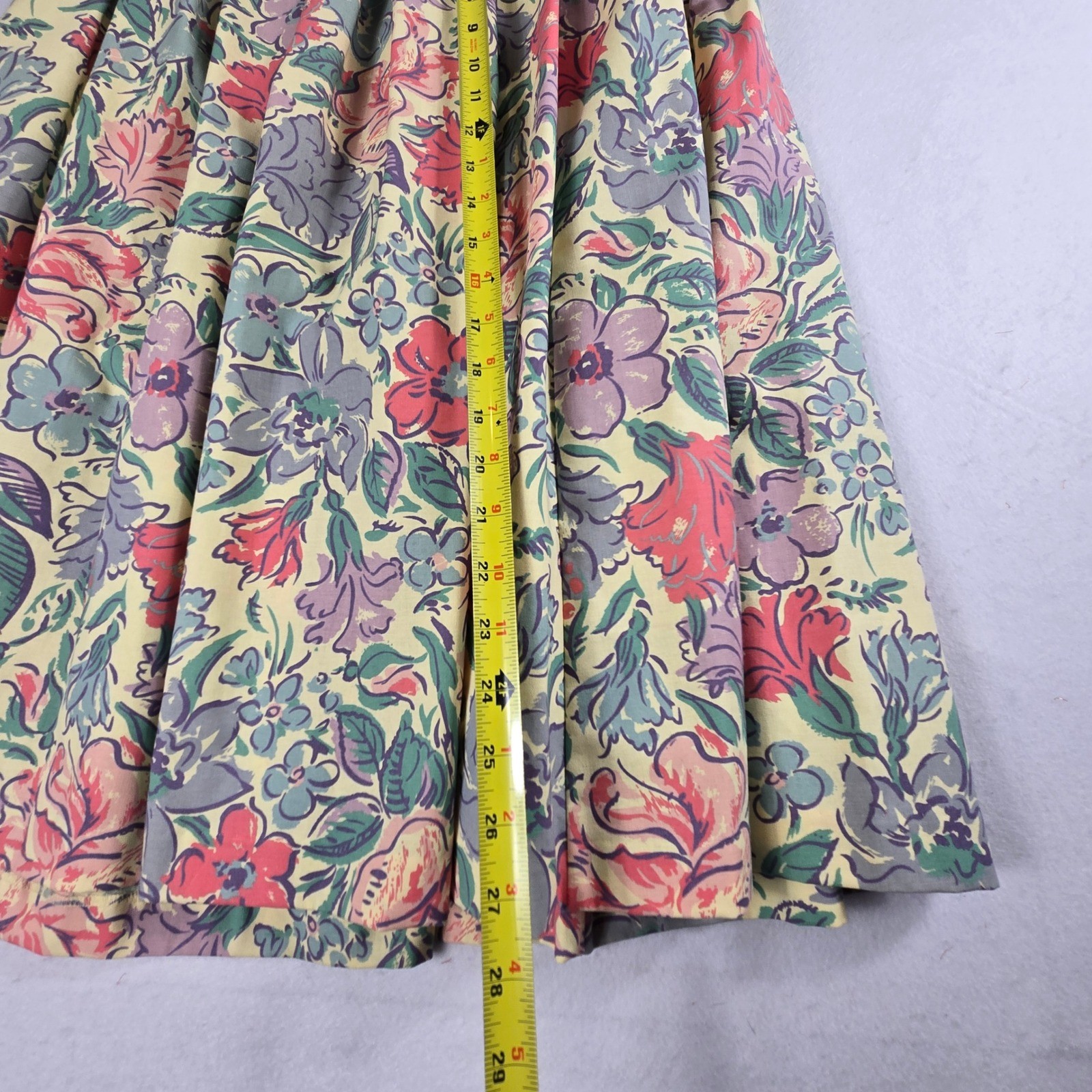 Laura Ashley Sailor Collar Dress Praire Womens 8 Multicolor Vintage Floral (D4)