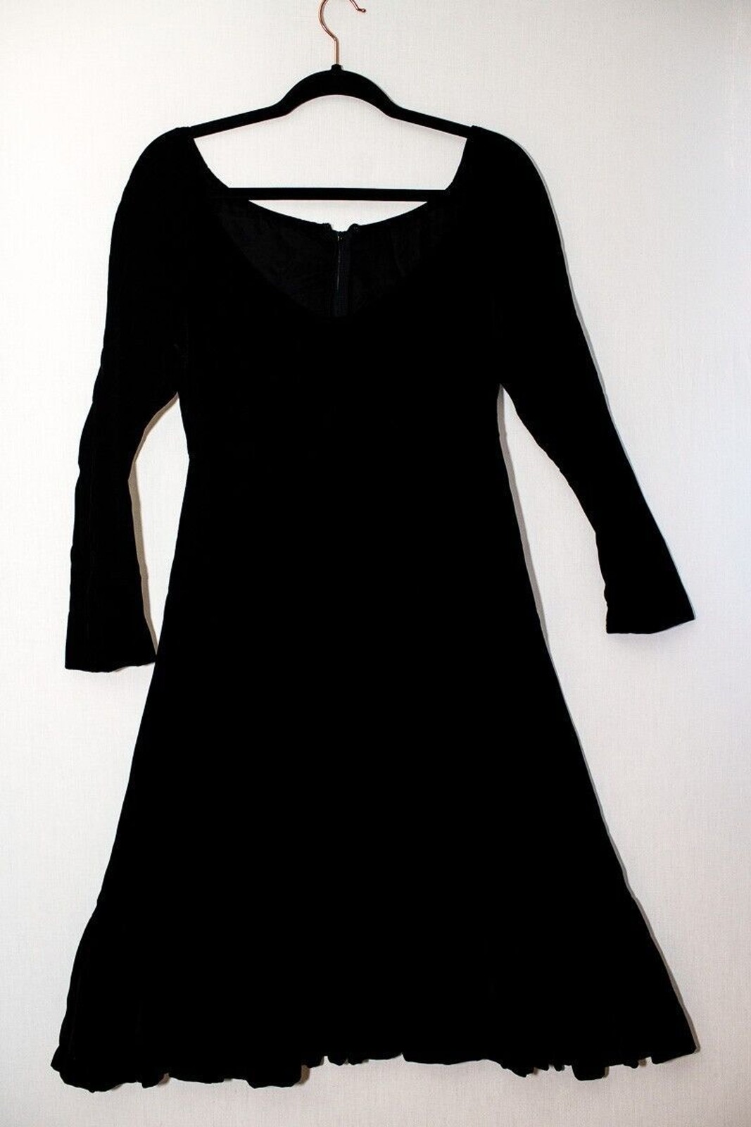 A. F. Boutique anne fogarty vintage black velvet dress goth witchy witchcore S/M