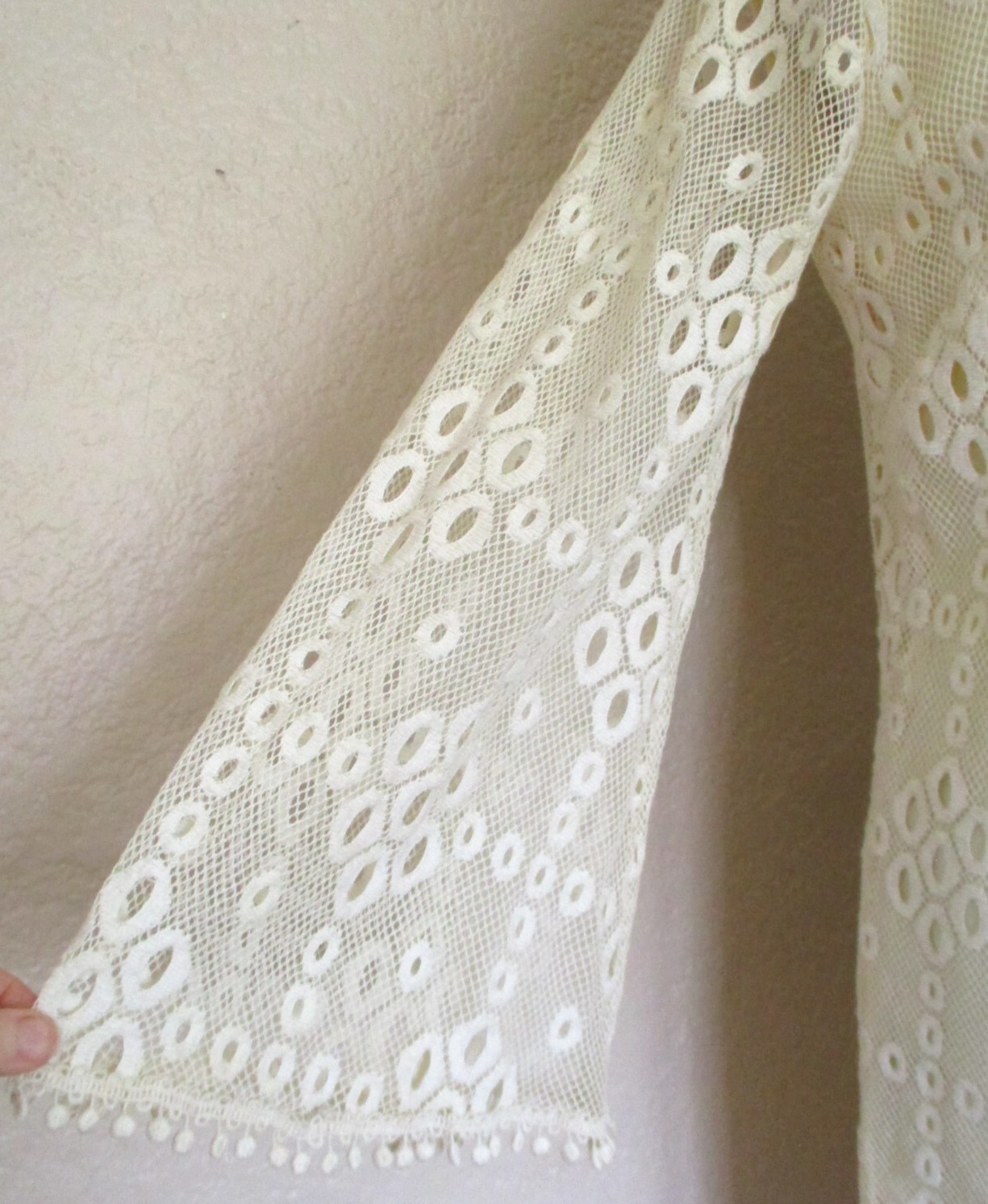 Vintage 60s Junior Sophisticates Originals Ivory Lace Dress S/M Women