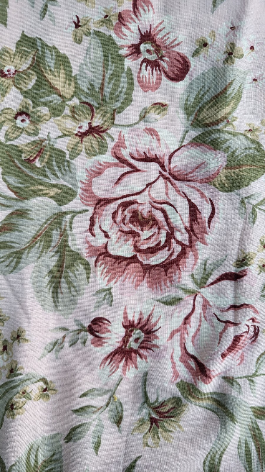 Vintage Moda Int’l Pink Cabbage Rose Print Rayon Jumper Dress – Size S